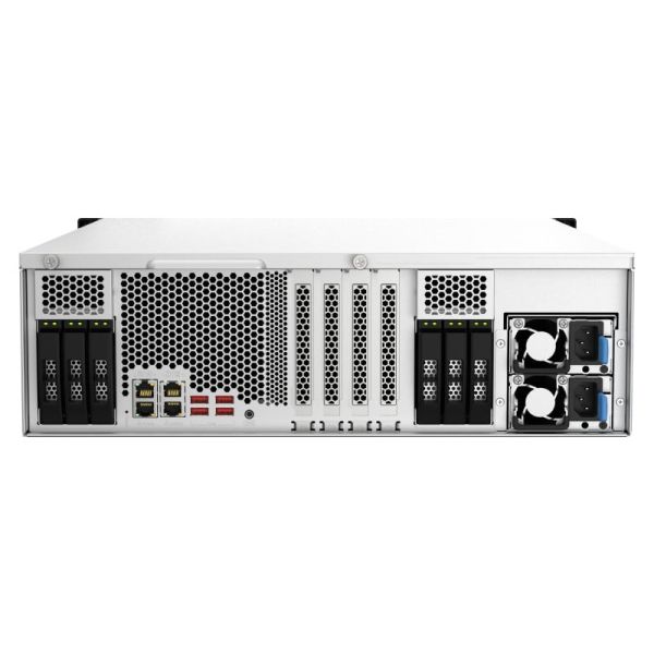 QNAP TS-h2287XU-RP NAS Rack (3U) Ethernet LAN Zwart, Wit E-2336 (TSH2287XURPE233632G)