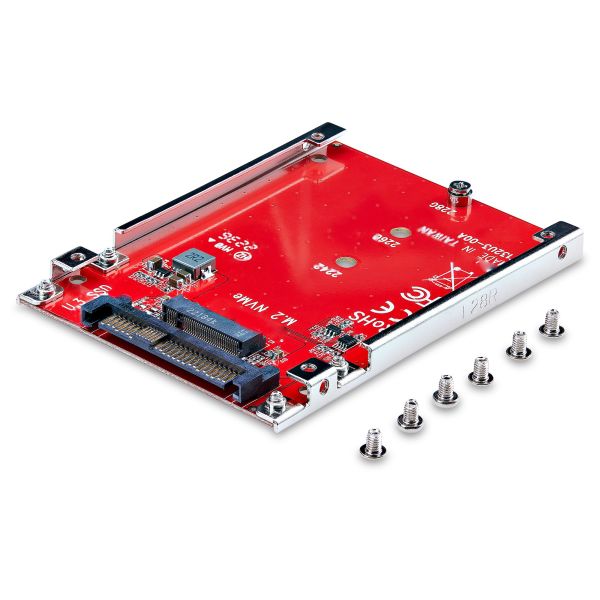 StarTech.com M.2 naar U.3 Adapter voor M.2 NVMe SSDs, PCIe M.2 Schijf naar 2.5inch U.3 (SFF-TA-1001) Host Adapter/Converter, TAA Compliant, 2.5" Drive Form Factor (1M25-U3-M2-ADAPTER)