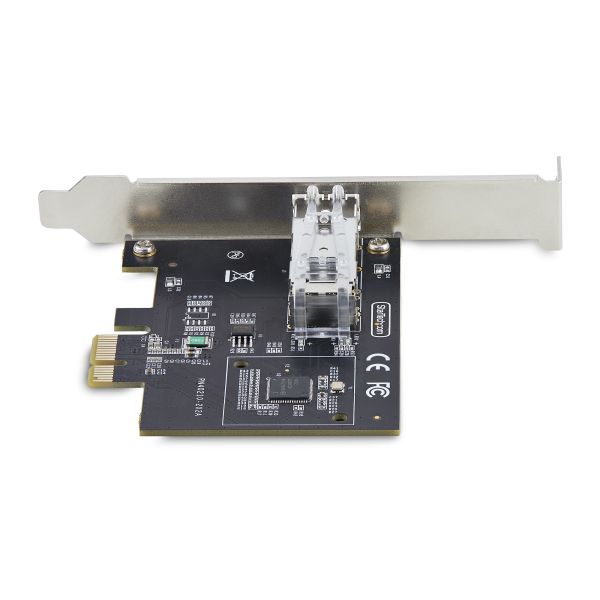 StarTech.com 1-Port GbE SFP Netwerkkaart, PCIe 2.1 x1, Intel I210-IS, 1GbE Controller, 1000BASE Koper/Glasvezel, Single-Port Gigabit Ethernet NIC, Desktop/Server Backplanes, Windows en Linux Compatibel (P011GI-NETWORK-CARD)