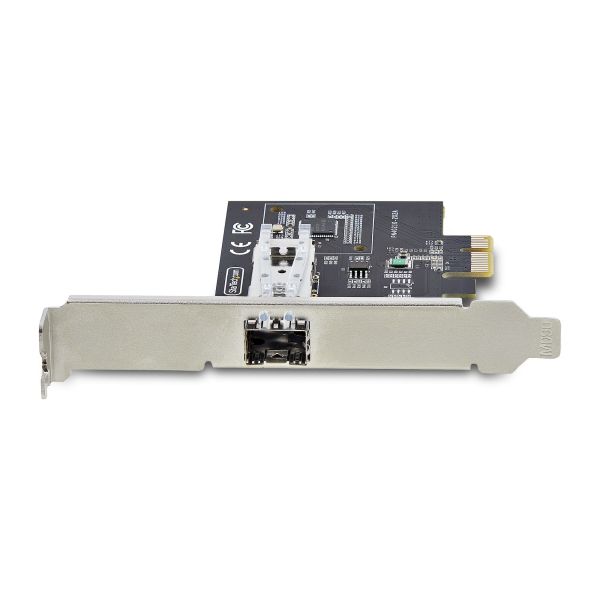 StarTech.com 1-Port GbE SFP Netwerkkaart, PCIe 2.1 x1, Intel I210-IS, 1GbE Controller, 1000BASE Koper/Glasvezel, Single-Port Gigabit Ethernet NIC, Desktop/Server Backplanes, Windows en Linux Compatibel (P011GI-NETWORK-CARD)