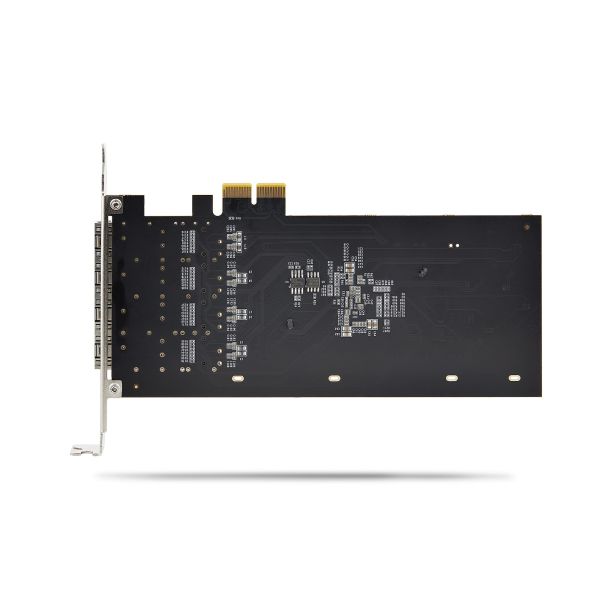 StarTech.com 4-Port GbE SFP Netwerkkaart, PCIe 2.0 x2 (x4, x8, x16 Compatibel), Intel I350-AM4 4x 1GbE Controller, 1000BASE Koper/Glasvezel, Desktop/Server Quad-Port Gigabit Ethernet NIC - Windows & Linux (P041GI-NETWORK-CARD)