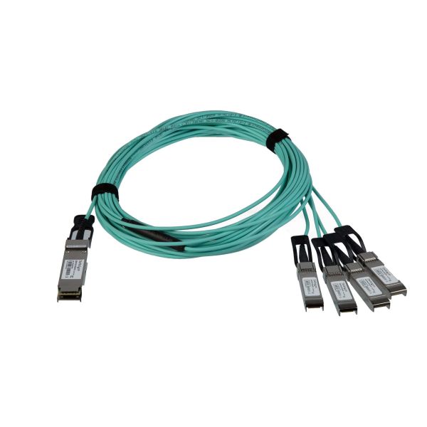 StarTech.com QSFP+ optische Breakout kabel - actief - Cisco QSFP-4X10G-AOC5M compatibel - 5m (QSFP4X10GAO5)