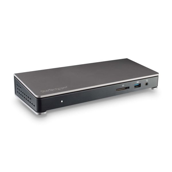 StarTech.com Thunderbolt 3 Dock - Dual Monitor 4K 60Hz TB3 Laptop Docking Station met DisplayPort - 85W Power Delivery Charging - 6-Port USB 3.0 Hub, SD 4.0, GbE, Audio - Windows & Mac (TB3DOCK2DPPU)