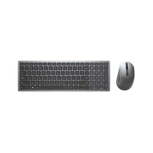 DELL Draadloze toetsenbord en muis voor meerdere apparaten - KM7120W - VS internationaal (QWERTY) (KM7120W-GY-INT) DELL Draadloze toetsenbord en muis voor meerdere apparaten - KM7120W - VS internationaal (QWERTY) (KM7120W-GY-INT)