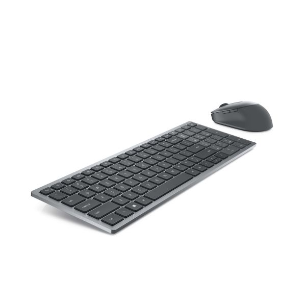 DELL KM7120W toetsenbord Inclusief muis RF-draadloos + Bluetooth QWERTY Grijs, Titanium (KM7120W-GY-UK)
