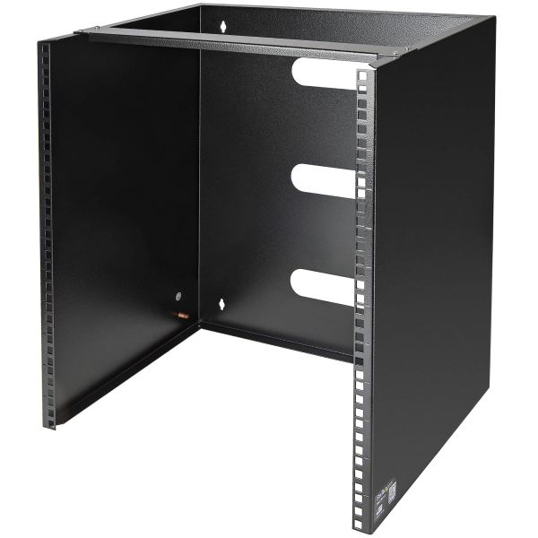 StarTech.com 12U wand monteerbaar rack voor 12"/30 cm diep apparatuur wandkast (WALLMNT12)