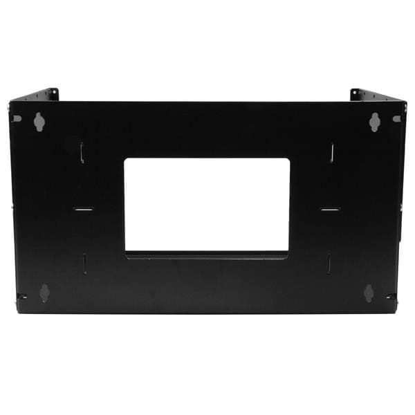 StarTech.com 2 Post 4U Open Frame Wandmonteerbare Server rack met Ingebouwd Schap, Verstelbare Diepte, Netwerk rack voor Data/AV/Electronica/Computer Apparatuur, Compacte Server Rack, TAA Compliant
