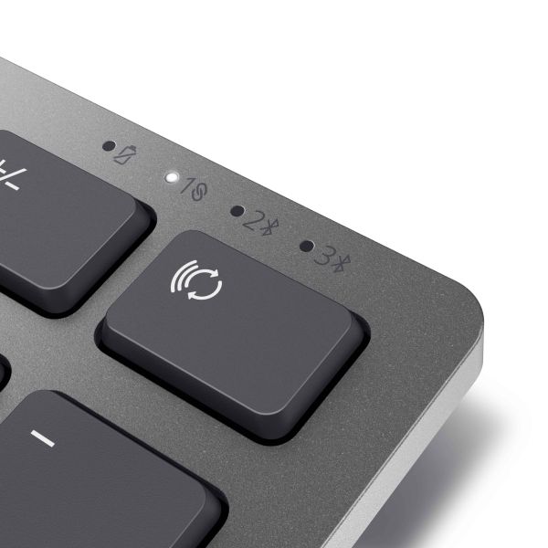 DELL Premier draadloos toetsenbord en muis voor meerdere apparaten - KM7321W - VS int'l (QWERTY) (KM7321WGY-INT)