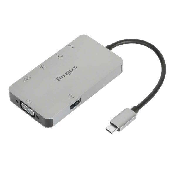Targus DOCK419EU laptop dock & poortreplicator Bedraad USB 3.2 Gen 1 (3.1 Gen 1) Type-C Grijs (DOCK419EU)
