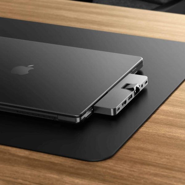 HYPER DUO PRO 7-in-2 USB-C Hub USB Type-C 104 Mbit/s Grijs (HD575BUGL)