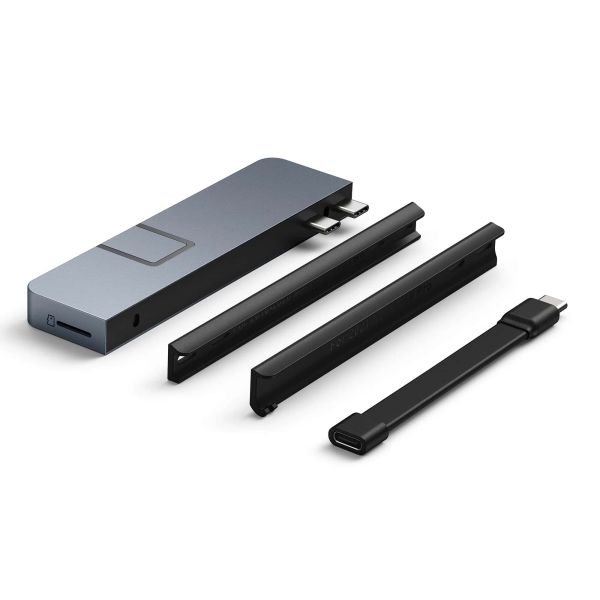HYPER DUO PRO 7-in-2 USB-C Hub USB Type-C 104 Mbit/s Grijs (HD575BUGL)