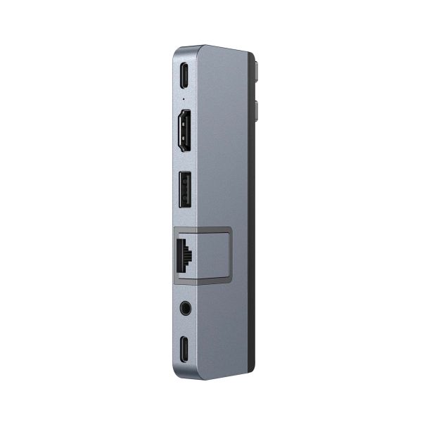 HYPER DUO PRO 7-in-2 USB-C Hub USB Type-C 104 Mbit/s Grijs (HD575BUGL)