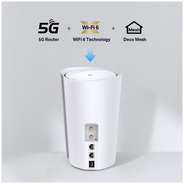 TP-Link Deco X50-5G Dual-band (2.4 GHz / 5 GHz) Wi-Fi 6 (802.11ax) Wit 3 Intern (DECO X50-5G(1-PACK))