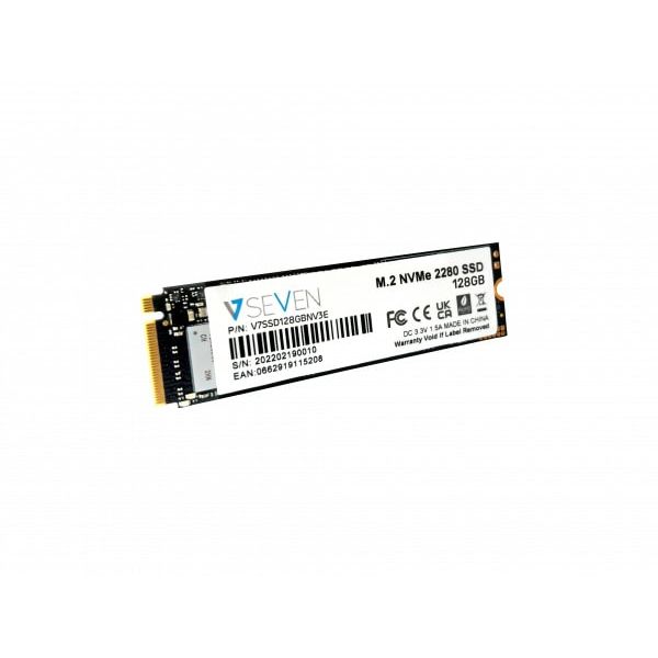 V7 V7SSD128GBNV3E internal solid state drive M.2 128 GB SATA III 3D TLC NVMe (V7SSD128GBNV3E)