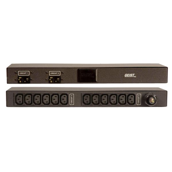 Vertiv Geist Basic energiedistributie 12 AC-uitgang(en) 1U Zwart (G1033)