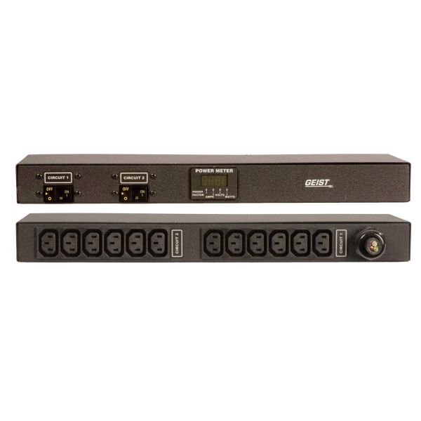 Vertiv Geist Metered energiedistributie 12 AC-uitgang(en) 1U Zwart (G1035)