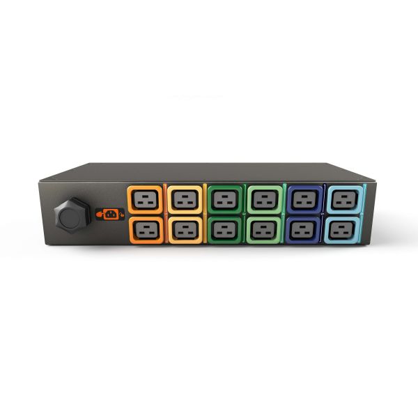 Vertiv MG01X2R1-12L193-3PS56B2H10-S energiedistributie 12 AC-uitgang(en) 2U Zwart (GI10002L)