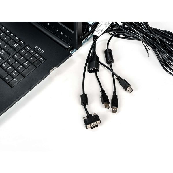 Vertiv Avocent 19" LCD Console, USB KB, 2USB PASS-US INTL ENG (LRA185KMM-001)