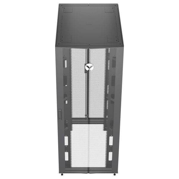 Vertiv VR3150 rack 42U Vrijstaande rek Zwart, Transparant (VR3150)