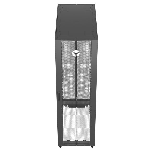 Vertiv VR3300 rack 42U Vrijstaande rek Zwart, Transparant (VR3300)