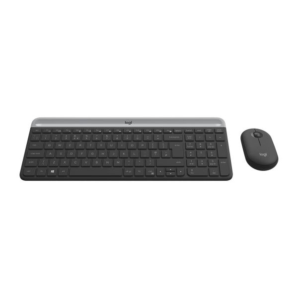 Logitech MK470 toetsenbord Inclusief muis RF Draadloos Slovaaks Grafiet (920-009264)