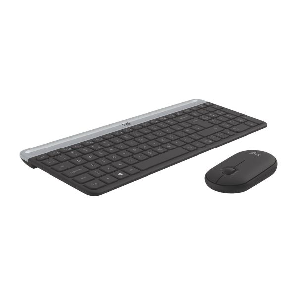 Logitech MK470 toetsenbord Inclusief muis RF Draadloos Slovaaks Grafiet (920-009264)