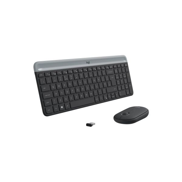 Logitech MK470 toetsenbord Inclusief muis RF Draadloos Slovaaks Grafiet (920-009264)