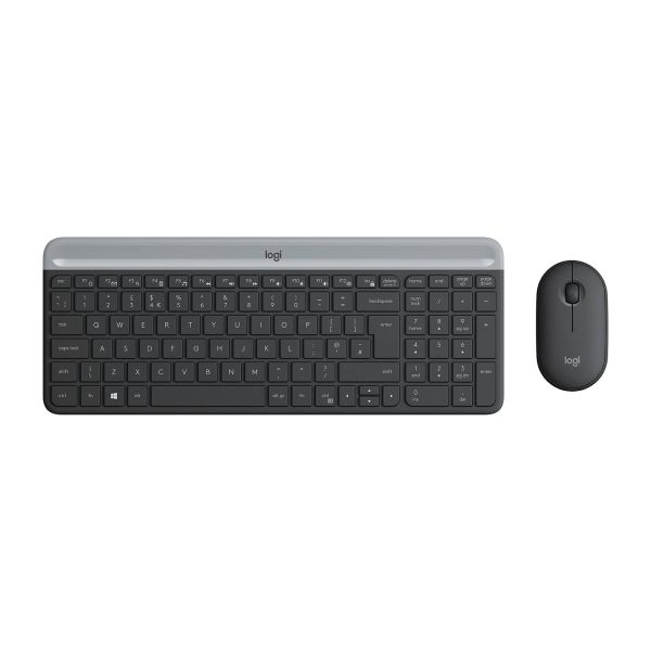 Logitech MK470 toetsenbord Inclusief muis RF Draadloos Slovaaks Grafiet (920-009264)