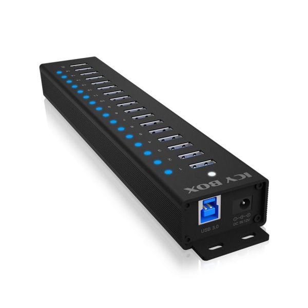 ICY BOX IB-HUB1717-U3 USB 3.2 Gen 1 (3.1 Gen 1) Type-A 5000 Mbit/s Zwart (IB-HUB1717-U3) ICY BOX IB-HUB1717-U3 USB 3.2 Gen 1 (3.1 Gen 1) Type-A 5000 Mbit/s Zwart (IB-HUB1717-U3)