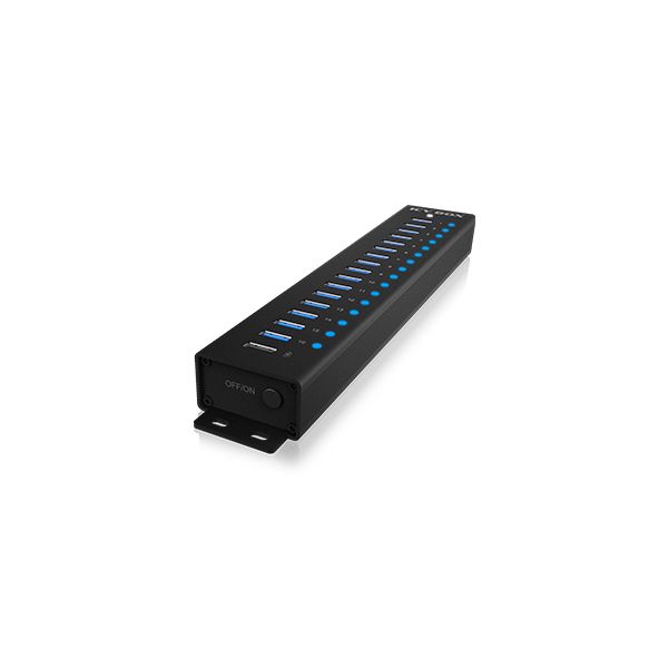 ICY BOX IB-HUB1717-U3 USB 3.2 Gen 1 (3.1 Gen 1) Type-A 5000 Mbit/s Zwart (IB-HUB1717-U3)