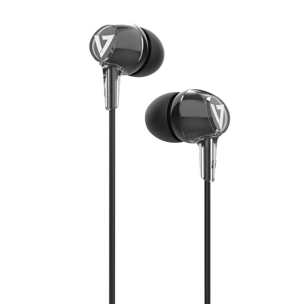 V7 HA220 hoofdtelefoon/headset Bedraad In-ear Gesprekken/Muziek/Sport/Elke dag Zwart (HA220)