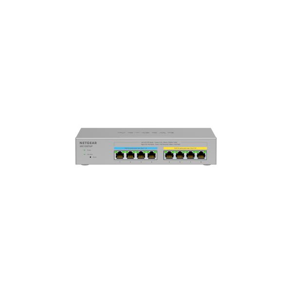 NETGEAR MS108TUP Unmanaged L2 2.5G Ethernet (100/1000/2500) Power over Ethernet (PoE) Grijs (MS108TUP-100EUS) NETGEAR MS108TUP Unmanaged L2 2.5G Ethernet (100/1000/2500) Power over Ethernet (PoE) Grijs (MS108TUP-100EUS)