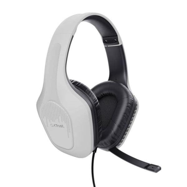 Trust GXT 415S Zirox Gaming Headset - Bedrade gamingheadset – Opklapbare microfoon – 50 mm drivers – Wit (24993) Trust GXT 415S Zirox Gaming Headset - Bedrade gamingheadset – Opklapbare microfoon – 50 mm drivers – Wit (24993)