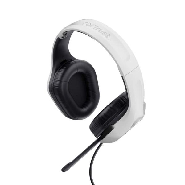 Trust GXT 415S Zirox Gaming Headset - Bedrade gamingheadset – Opklapbare microfoon – 50 mm drivers – Wit (24993) Trust GXT 415S Zirox Gaming Headset - Bedrade gamingheadset – Opklapbare microfoon – 50 mm drivers – Wit (24993)