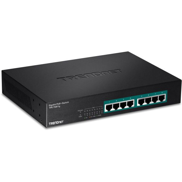 TRENDnet Switch  8 Port Gbit PoE+ 105W 19            Metall (TPE-TG81G)