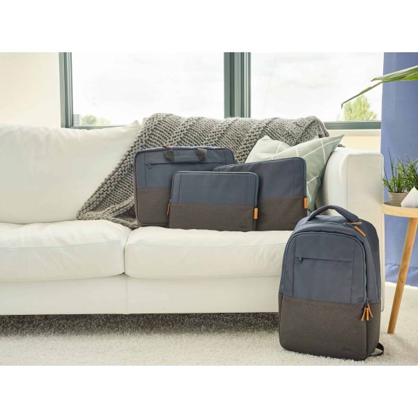 Trust Lisboa Laptop schoudertas 16 inch - Laptop schoudertas – Voor laptops tot 16 inch – Gerecycled polyester – Blauw (24980)