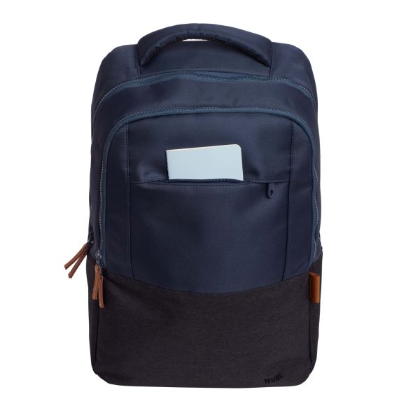 Trust Lisboa Rugzak 16 inch - Laptoprugzak – Voor laptops tot 16 inch – Gerecycled polyester – Blauw (25124)
