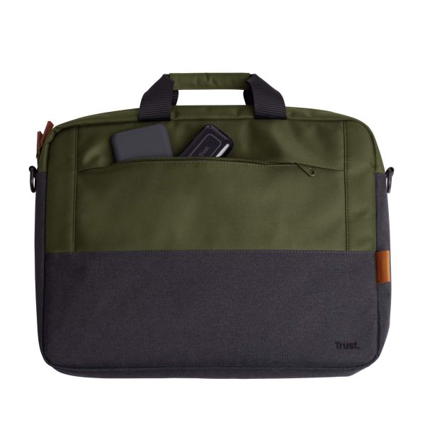 Trust Lisboa Laptop Schoudertas 16 inch - Laptop schoudertas – Voor laptops tot 16 inch – Groen (25245)