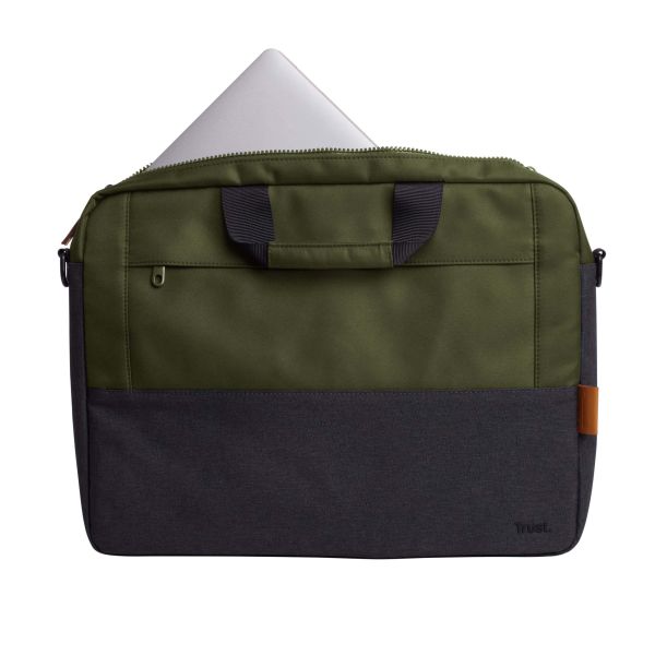 Trust Lisboa Laptop Schoudertas 16 inch - Laptop schoudertas – Voor laptops tot 16 inch – Groen (25245)