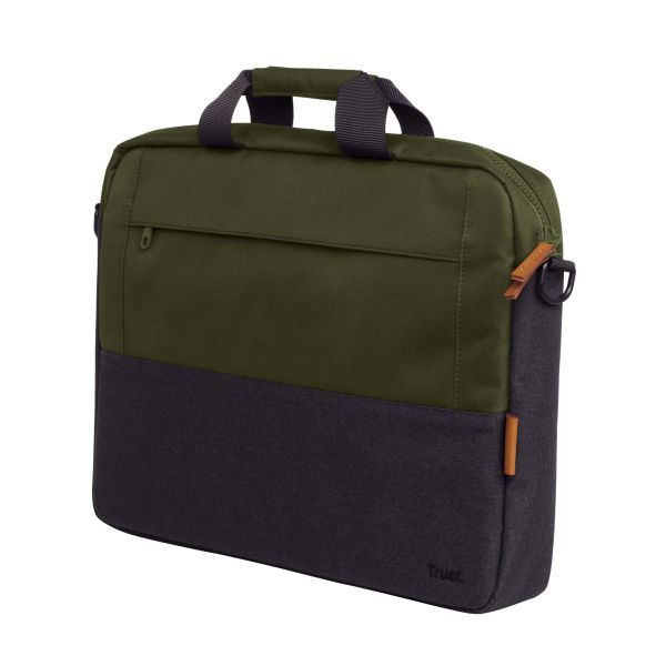 Trust Lisboa Laptop Schoudertas 16 inch - Laptop schoudertas – Voor laptops tot 16 inch – Groen (25245)