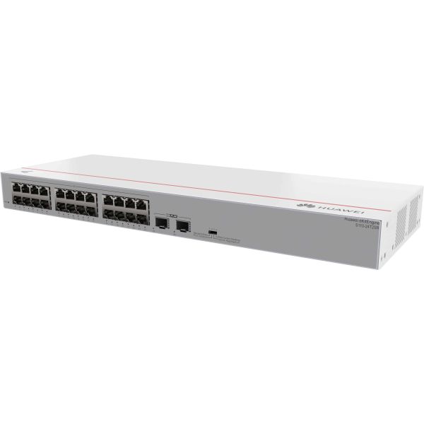 HUAWEI eKit S110 Series S110-24T2SR Unmanaged L2 Gigabit Ethernet (10/100/1000) 1U Grijs (98012196)