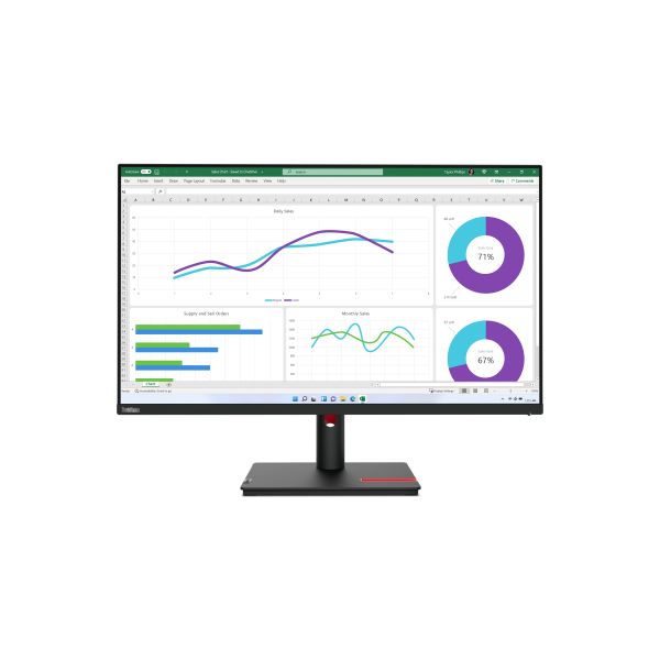 Lenovo ThinkVision T32h-30 computer monitor 80 cm (31.5") 2560 x 1440 Pixels Quad HD LED Zwart (63D3GAT1EU) 10/16 Lenovo ThinkVision T32h-30 computer monitor 80 cm (31.5") 2560 x 1440 Pixels Quad HD LED Zwart (63D3GAT1EU)