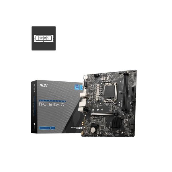 MSI PRO H610M-G moederbord Intel H610 LGA 1700 micro ATX (7D46-075R) MSI PRO H610M-G moederbord Intel H610 LGA 1700 micro ATX (7D46-075R)