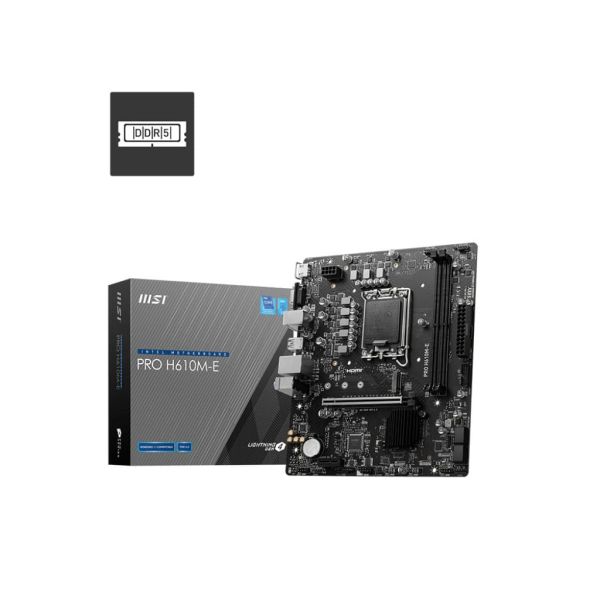 MSI PRO H610M-E moederbord Intel H610 LGA 1700 micro ATX (7D48-019R) MSI PRO H610M-E moederbord Intel H610 LGA 1700 micro ATX (7D48-019R)