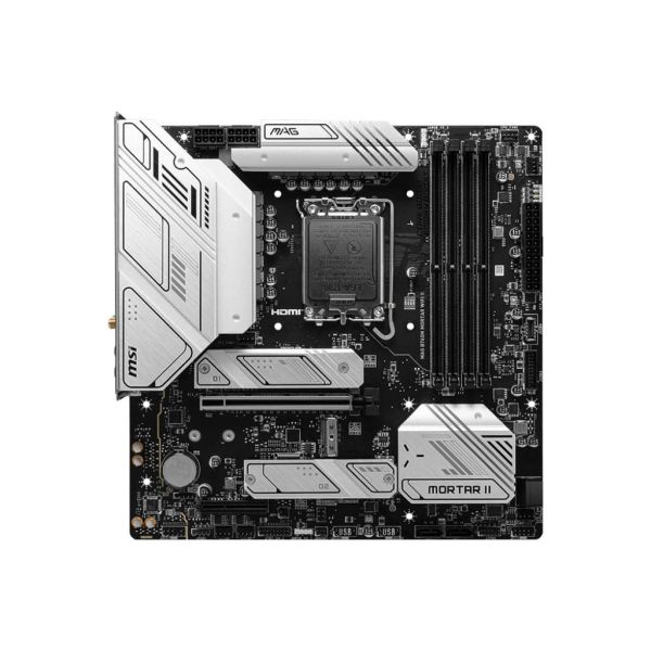 MSI MAG B760M MORTAR WIFI II Intel B760 LGA 1700 micro ATX (7E13-001R) MSI MAG B760M MORTAR WIFI II Intel B760 LGA 1700 micro ATX (7E13-001R)