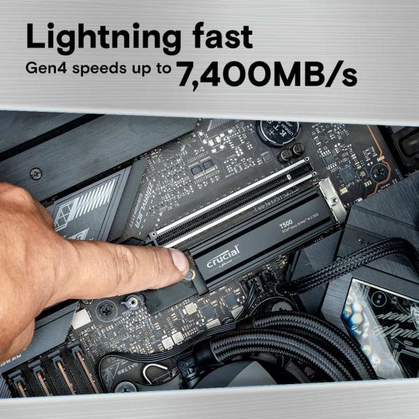 Crucial T500 M.2 2 TB PCI Express 4.0 TLC NVMe (CT2000T500SSD5)
