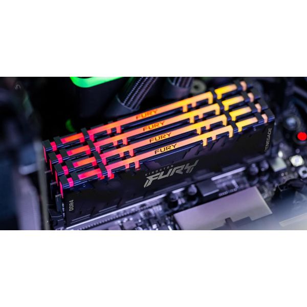 Kingston Technology FURY 16GB 3200MT/s DDR4 CL16 DIMM 1Gx8 Renegade RGB (KF432C16RB12A/16)