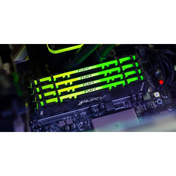 Kingston Technology FURY 16GB 3200MT/s DDR4 CL16 DIMM 1Gx8 Renegade RGB (KF432C16RB12A/16)