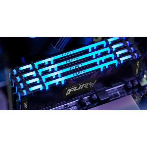 Kingston Technology FURY 16GB 3200MT/s DDR4 CL16 DIMM 1Gx8 Renegade RGB (KF432C16RB12A/16)