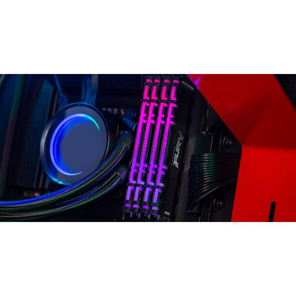 Kingston Technology FURY 16GB 3200MT/s DDR4 CL16 DIMM 1Gx8 Renegade RGB (KF432C16RB12A/16)